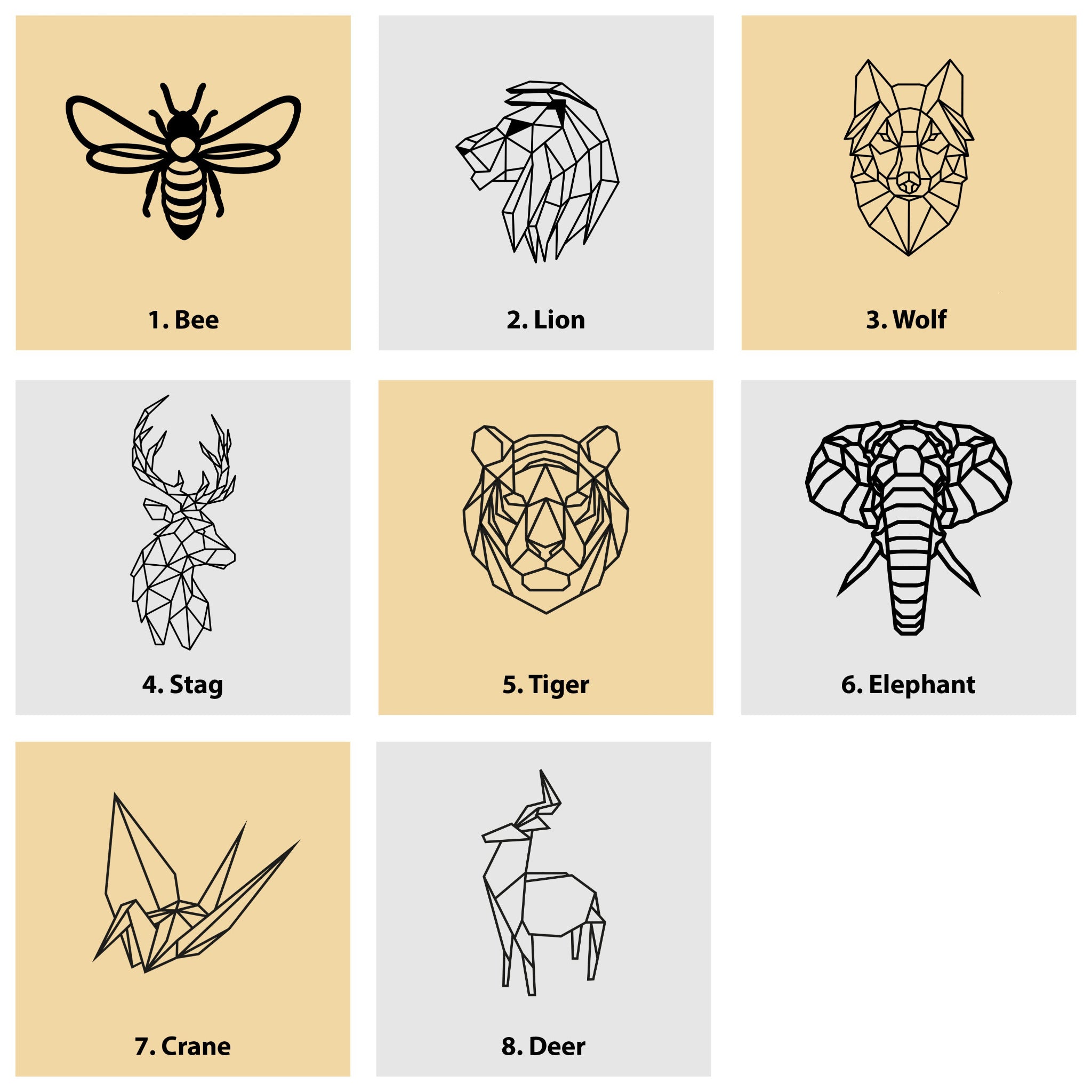 Vector animal wooden note book