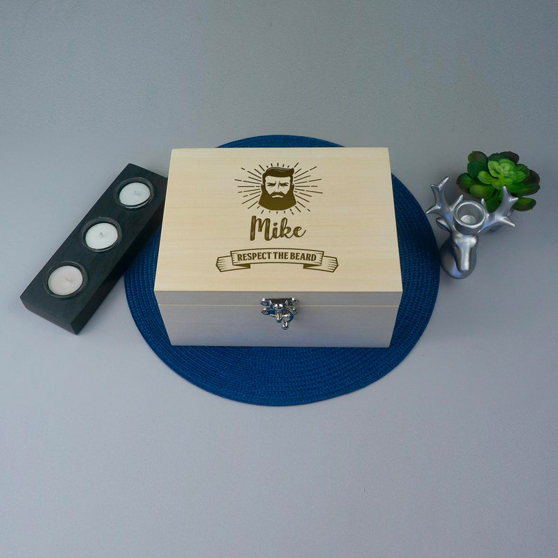 Men's beard care storage box