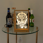 Wireless craft beer home bar light up LED sign