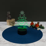Personalised Christmas tree multi LED sign