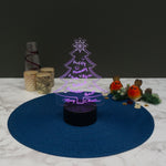 Personalised Christmas tree multi LED sign