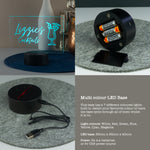 Personalised cocktail light up LED sign. Drinks trolley name plaque