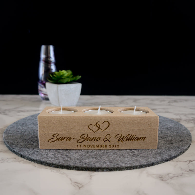 Relationship wedding annniversary candle holder