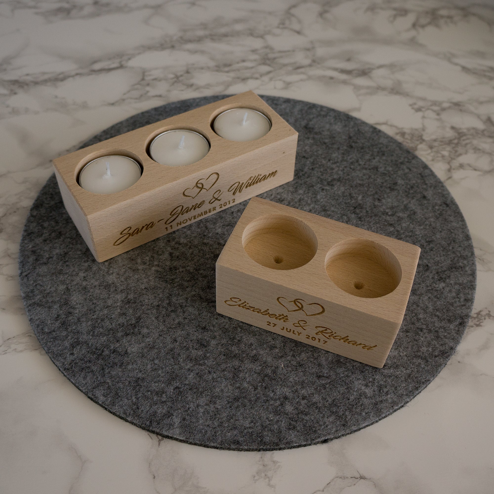 Relationship wedding annniversary candle holder