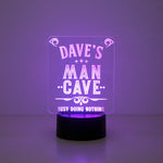 Multi colour man cave LED sign