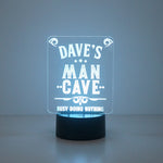 Multi colour man cave LED sign