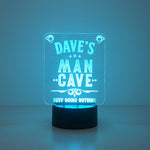 Multi colour man cave LED sign