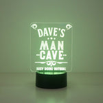 Multi colour man cave LED sign
