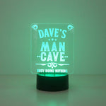 Multi colour man cave LED sign