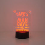 Multi colour man cave LED sign