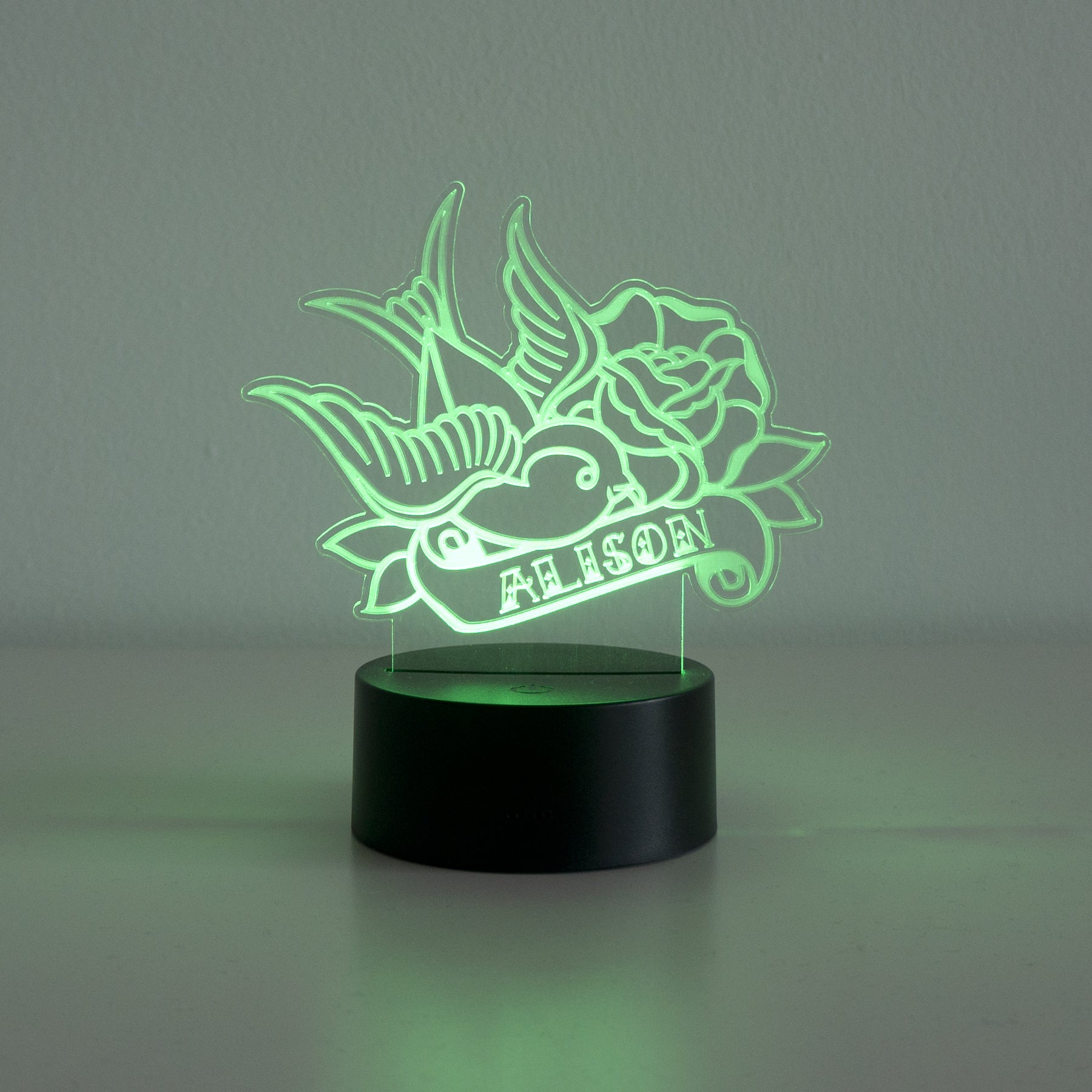 Classic tattoo swallow bird LED sign