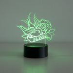 Classic tattoo swallow bird LED sign