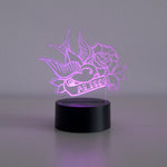 Classic tattoo swallow bird LED sign