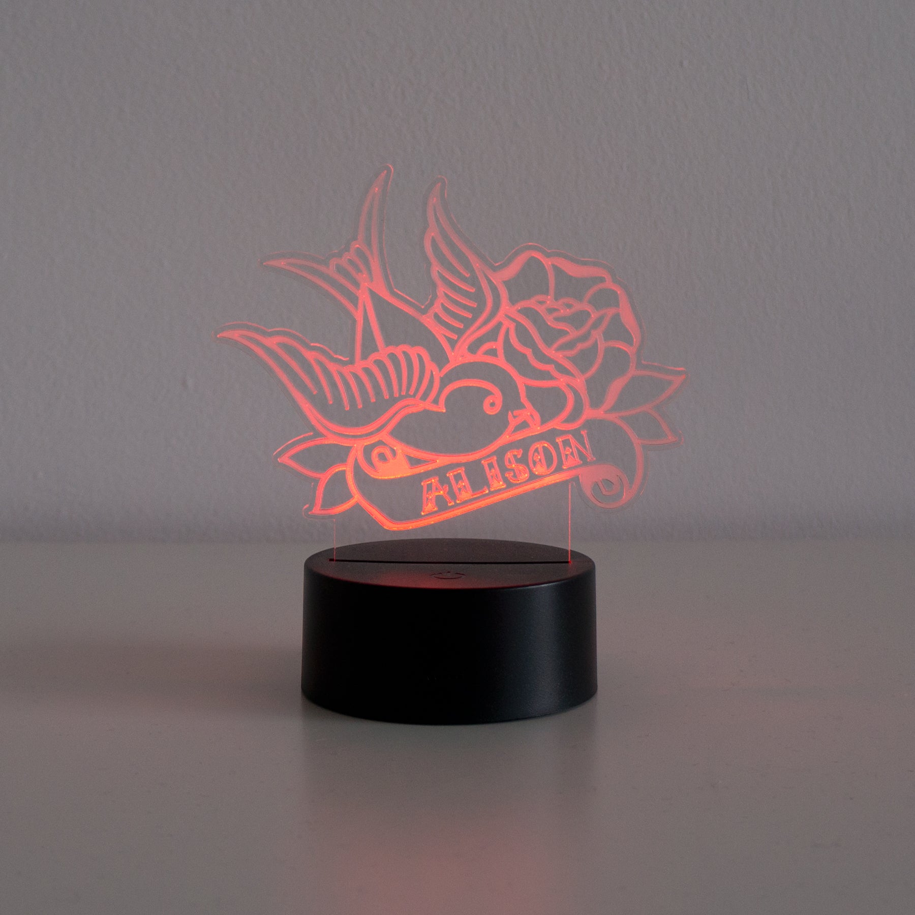 Classic tattoo swallow bird LED sign
