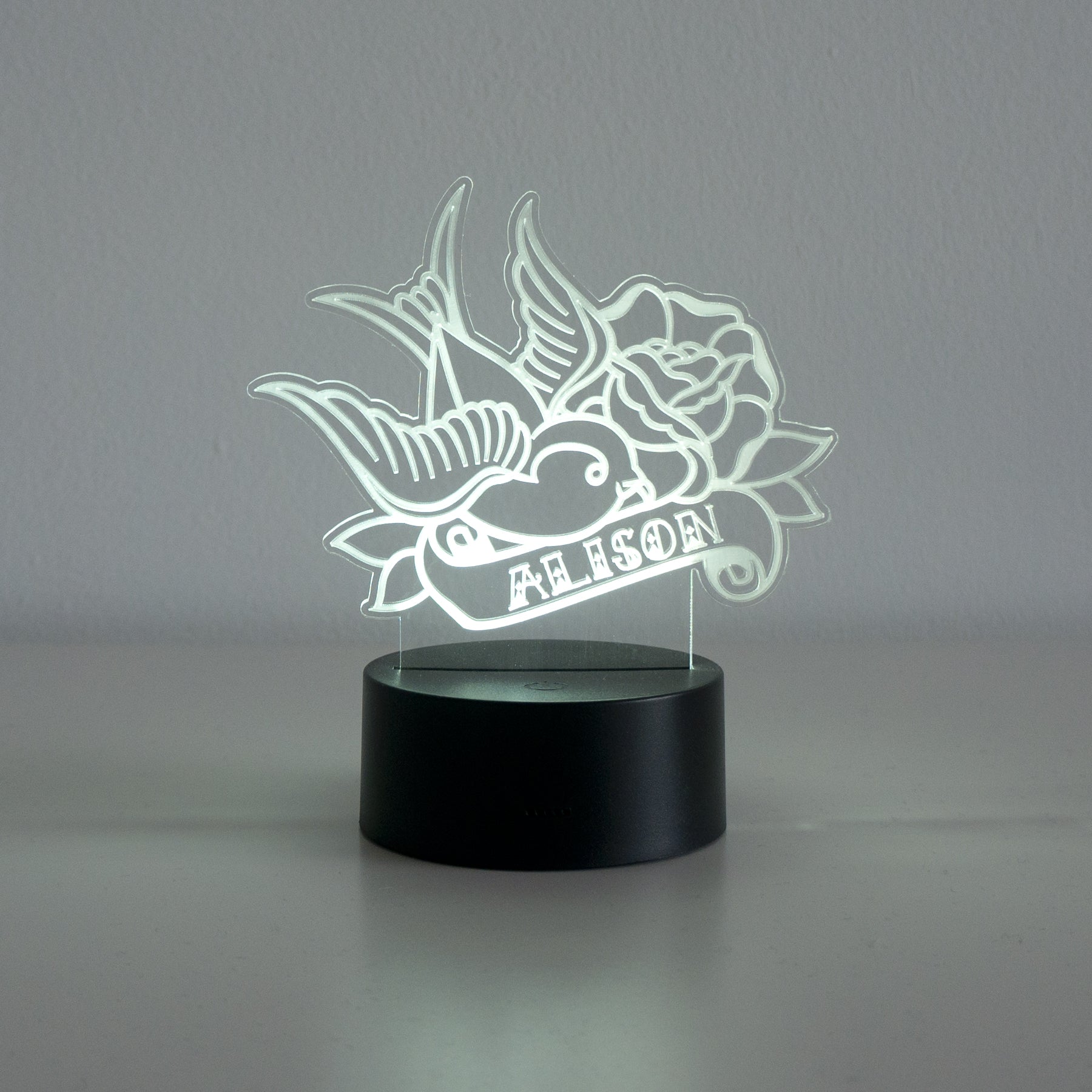 Classic tattoo swallow bird LED sign