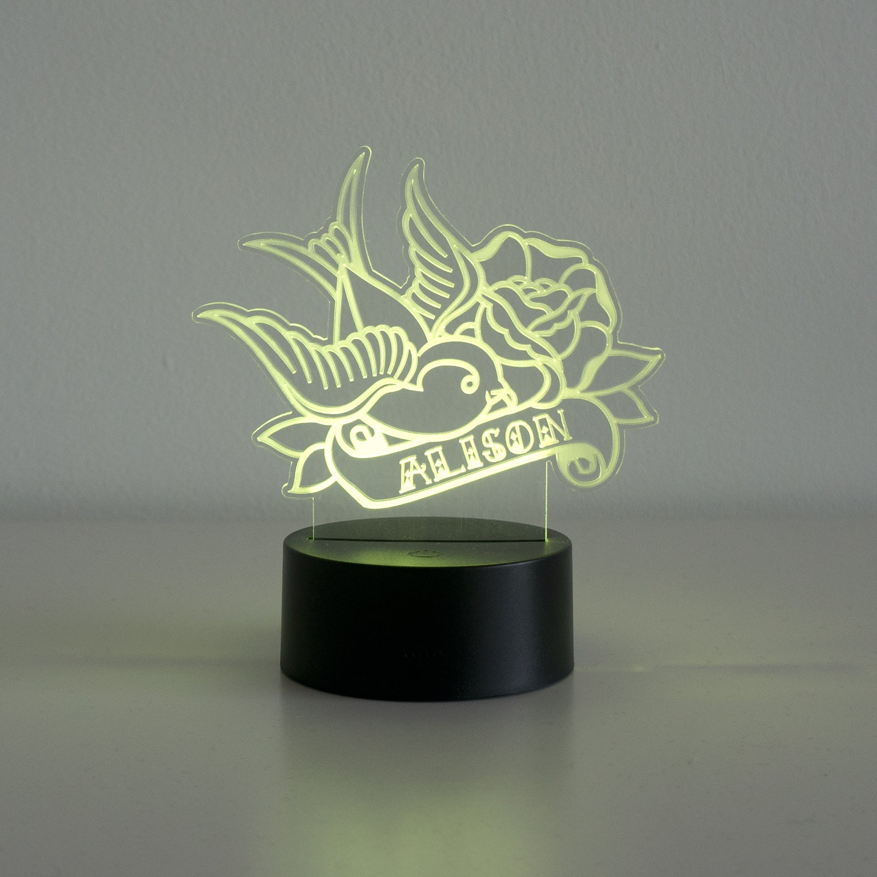 Classic tattoo swallow bird LED sign