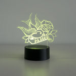 Classic tattoo swallow bird LED sign