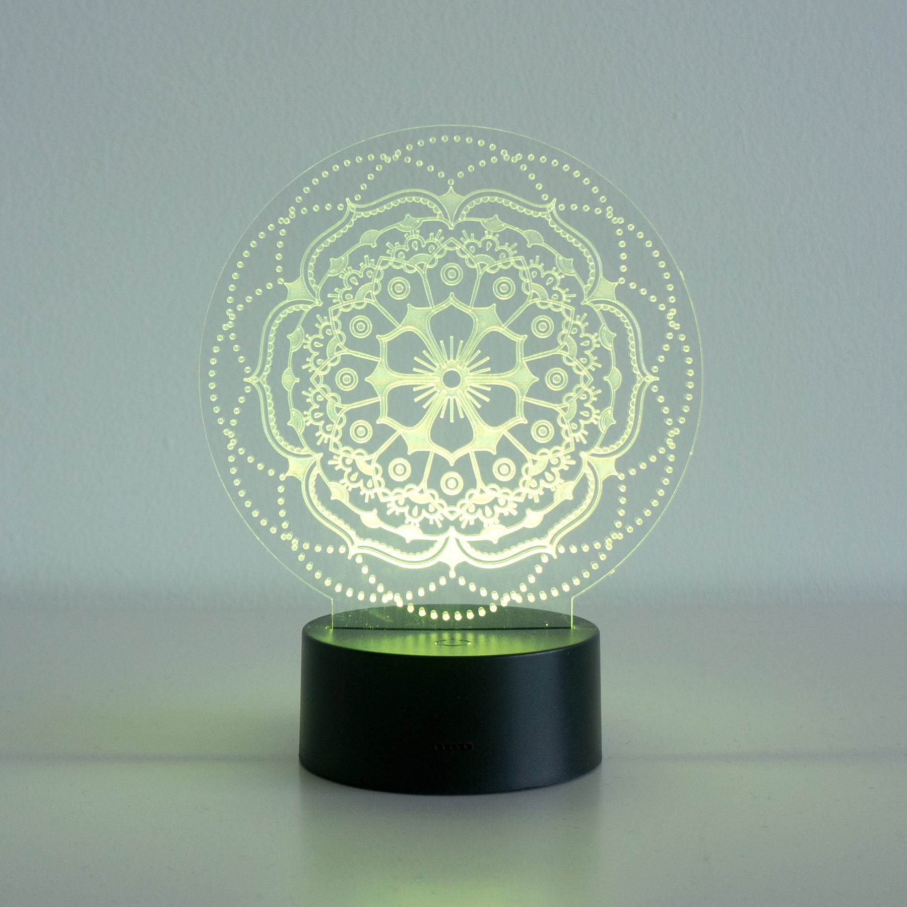 Mandala flower multi colour LED sign
