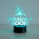 Children's unicorn multi colour LED sign