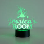 Children's unicorn multi colour LED sign