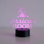Children's unicorn multi colour LED sign