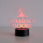 Children's unicorn multi colour LED sign