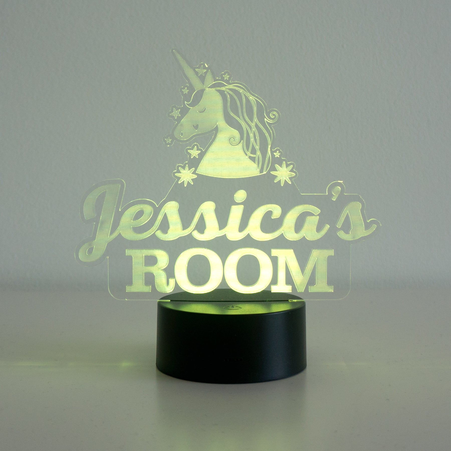 Children's unicorn multi colour LED sign