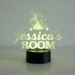 Children's unicorn multi colour LED sign