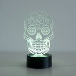 Multi colour sugar skull LED sign