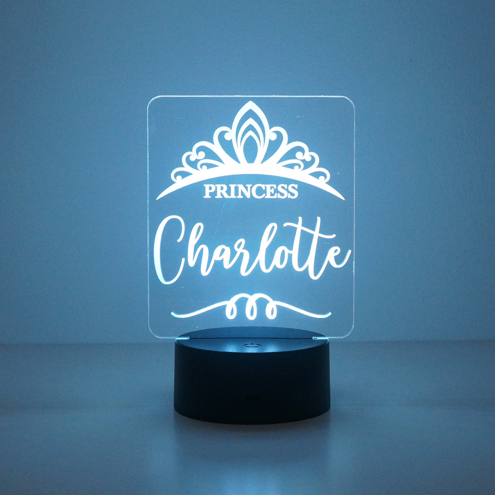 Multi colour princess LED sign