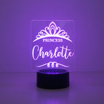 Multi colour princess LED sign