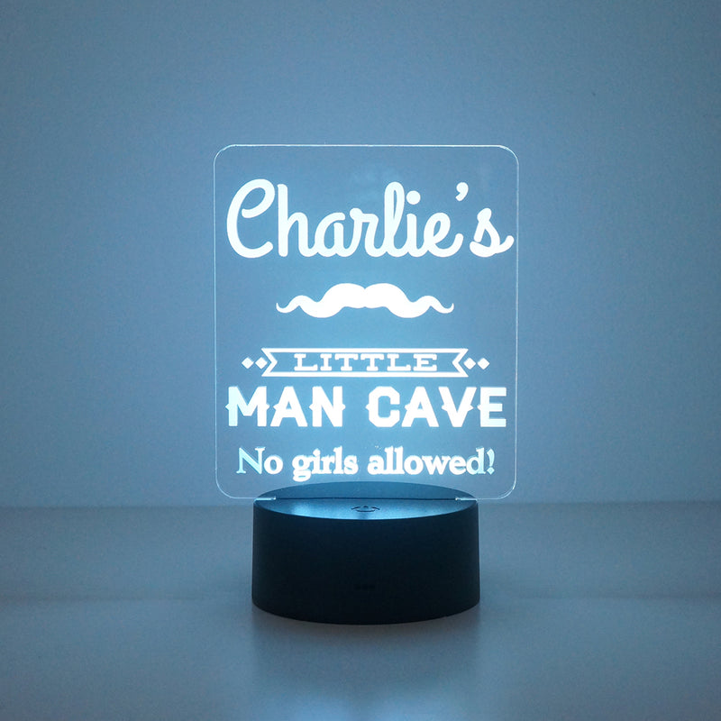 Little Man's Cave multi colour LED sign