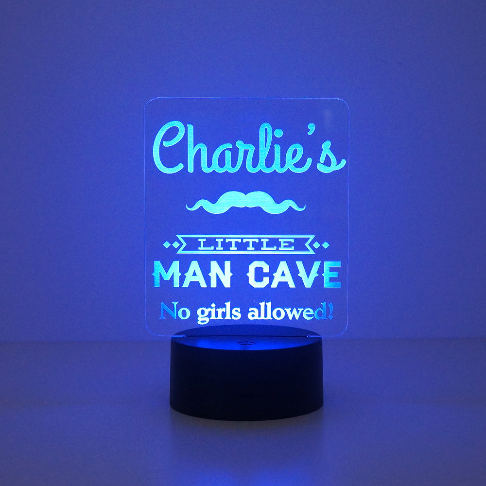 Little Man's Cave multi colour LED sign