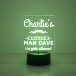Little Man's Cave multi colour LED sign