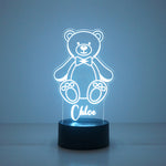 Children's teddy bear multi colour LED sign
