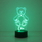 Children's teddy bear multi colour LED sign