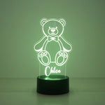 Children's teddy bear multi colour LED sign