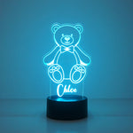 Children's teddy bear multi colour LED sign