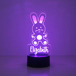 Children's rabbit multi colour LED sign