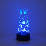 Children's rabbit multi colour LED sign