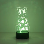 Children's rabbit multi colour LED sign