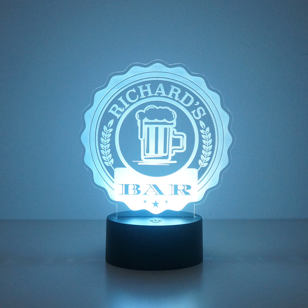 Home pub bar multi colour LED sign