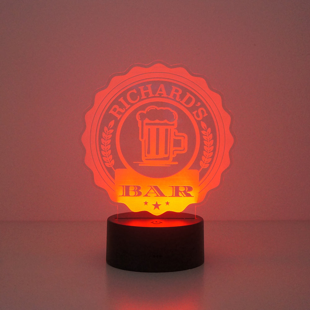 Home pub bar multi colour LED sign