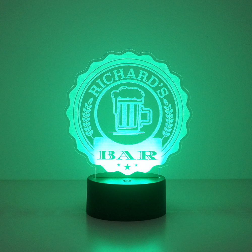 Home pub bar multi colour LED sign