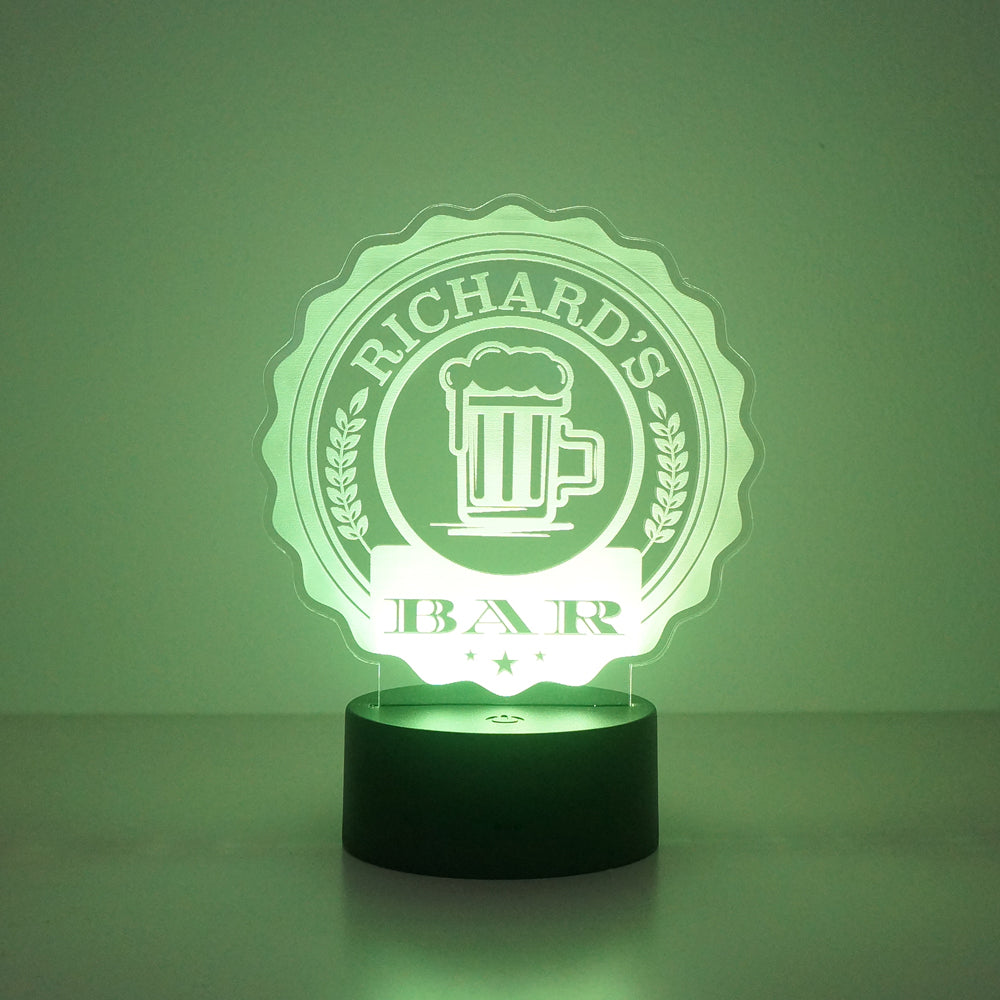 Home pub bar multi colour LED sign