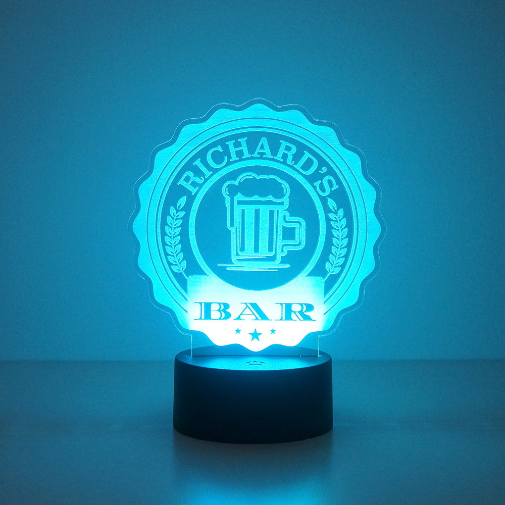 Home pub bar multi colour LED sign