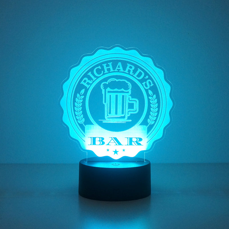 Home pub bar multi colour LED sign