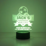 Football multi colour LED sign