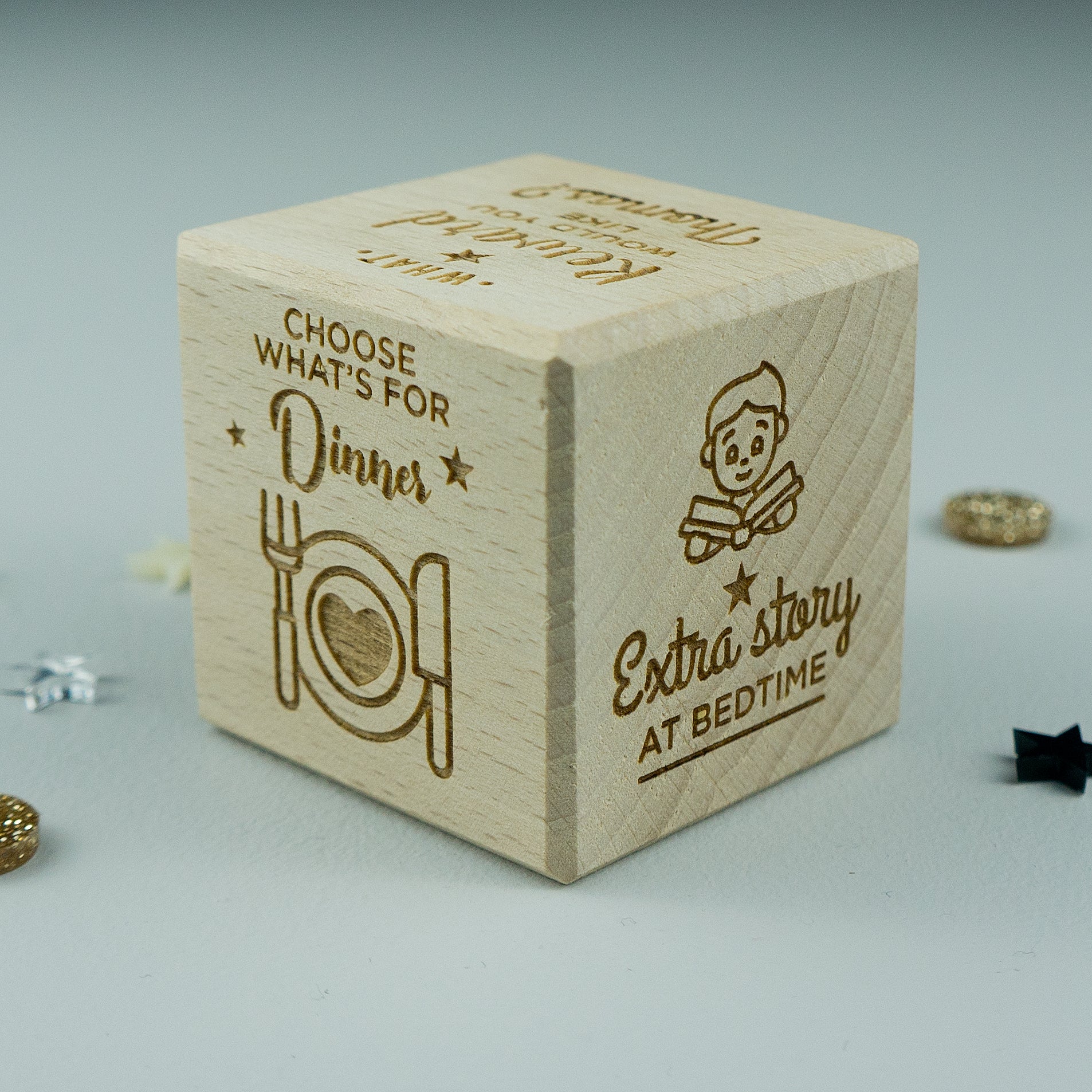 Personalised children's treats rewards dice