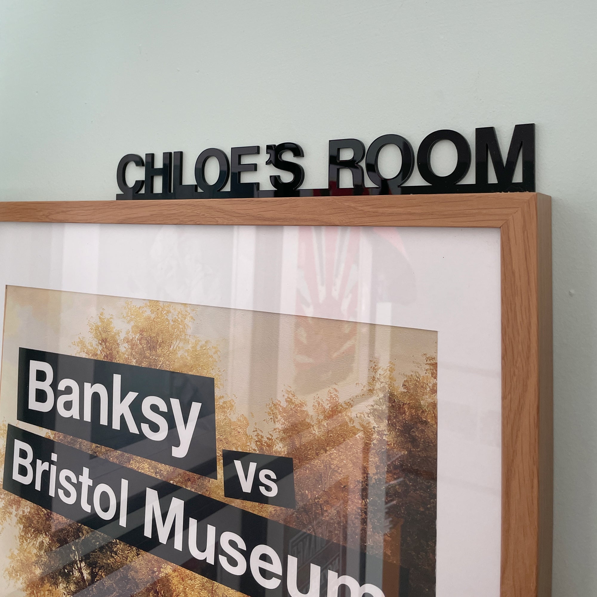 Custom text door topper